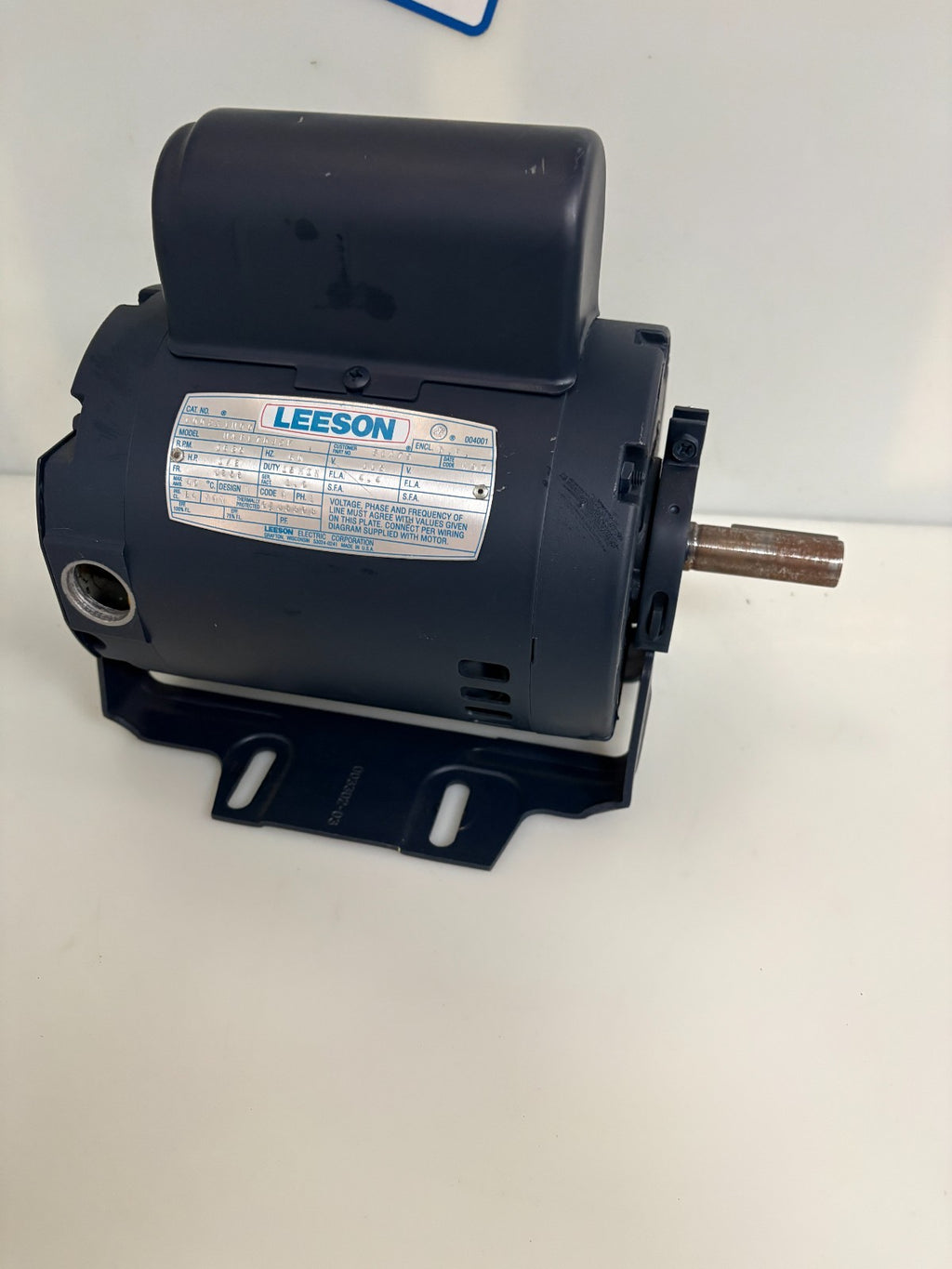 LEESON 1/2HP MOTOR M4P17DJ2F CAT #100231M00
