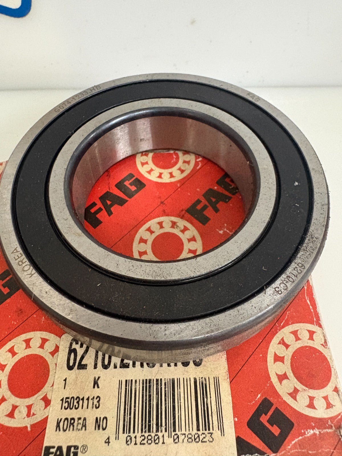 LOT OF 2 FAG DEEP GROOVE BALL BEARING 6210.2RSR.C31