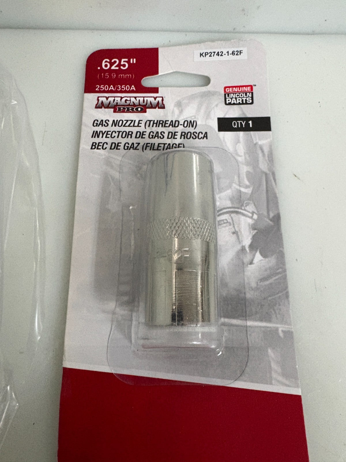 LOT OF 3 LINCOLN ELECTRIC GAS NOZZLE KP2742-1-62F2