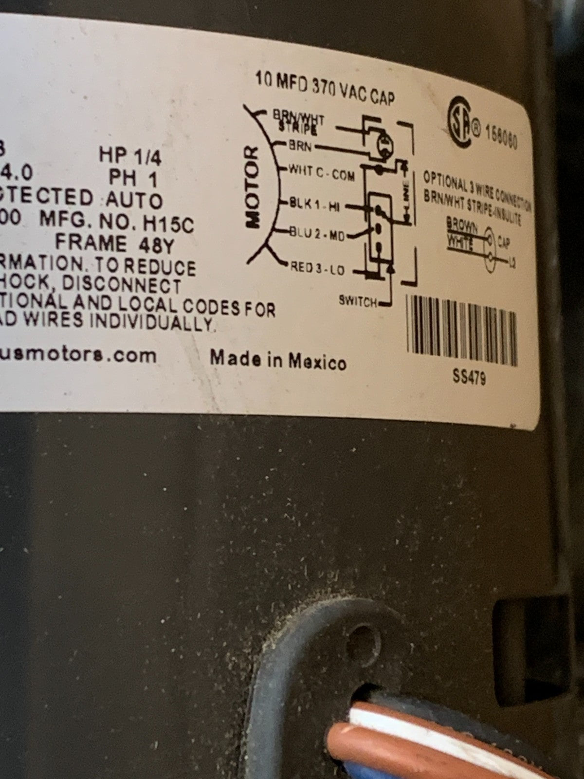 US MOTOR K55HXRJH2166