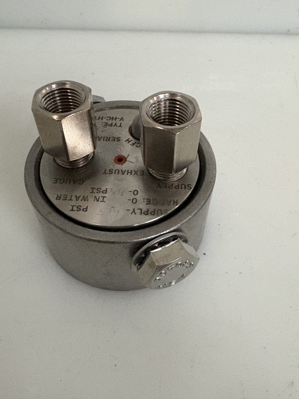 HASTELLOY-C DIAPHRAGM PRESSURE CONTROLLER TYPE V-HC-HT