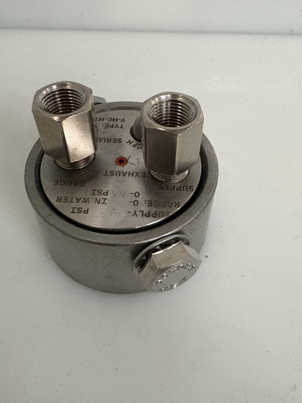 HASTELLOY-C DIAPHRAGM PRESSURE CONTROLLER TYPE V-HC-HT