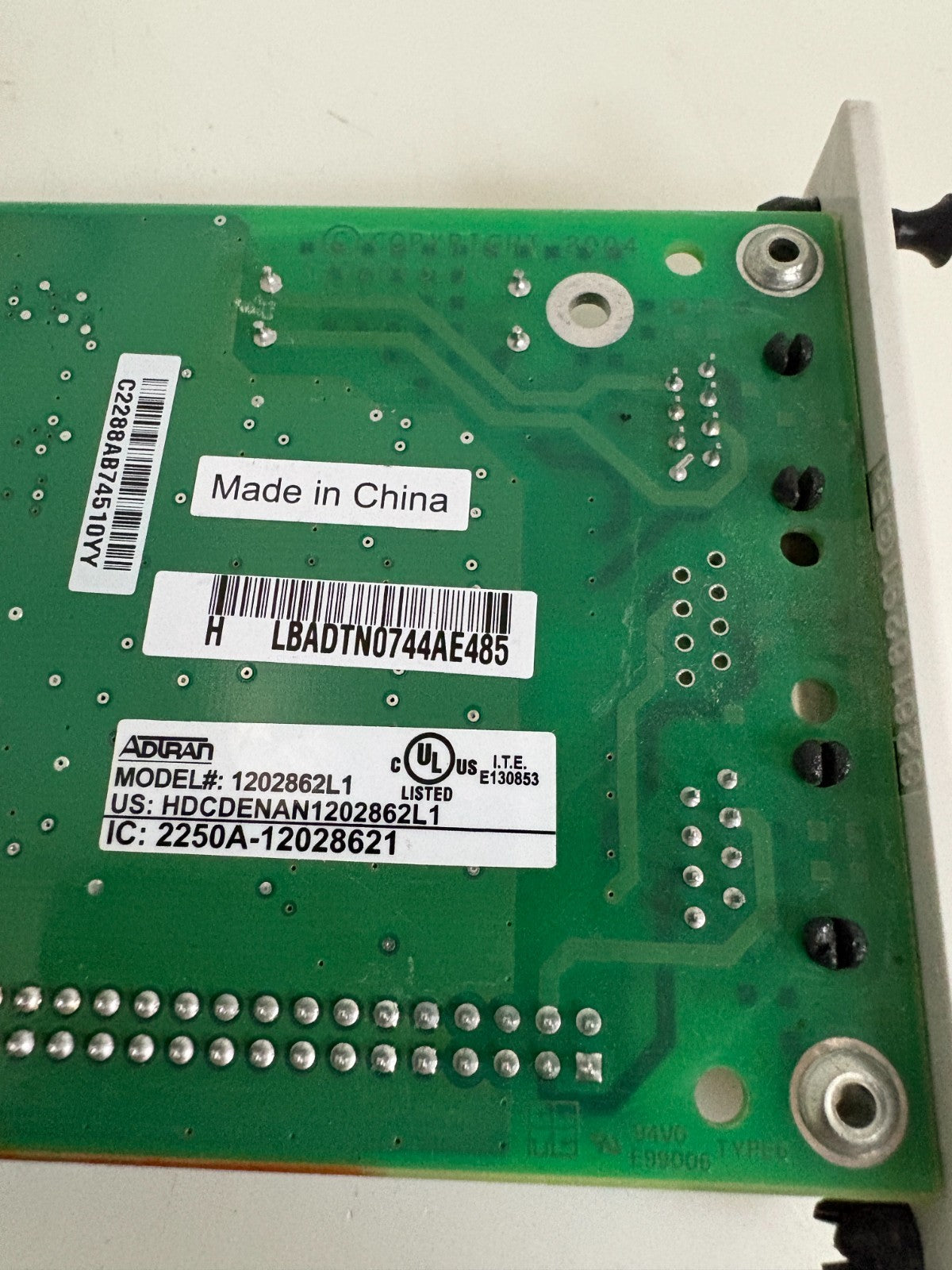 ADTRAN DBU MODULE 1202862L1