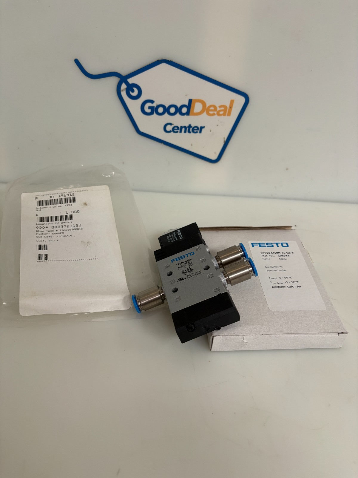 FESTO SOLENOID VALVE CPE14-M1BH-5L-QS-8 #1969120