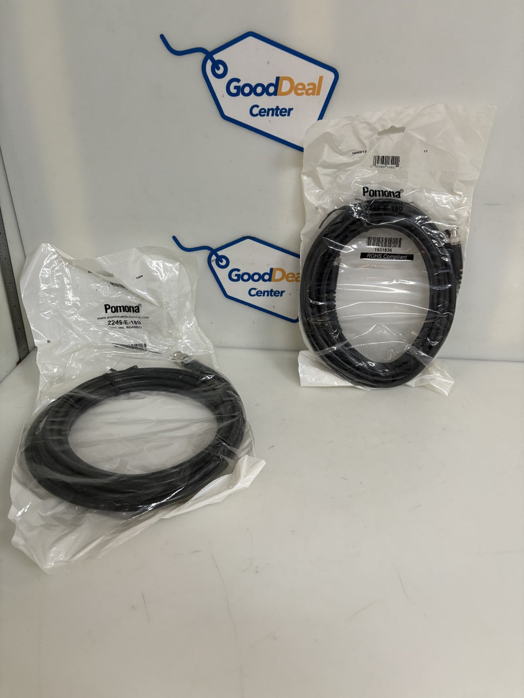 LOT OF 2 POMONA ELECTRONICS CABLE #2249-E-180
