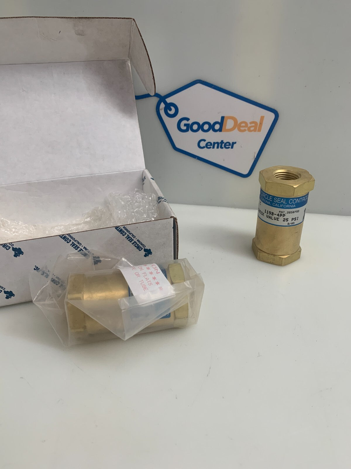 CIRCLE SEAL CONTROLS  Check Valve  119B-4PP  (Box of 2)