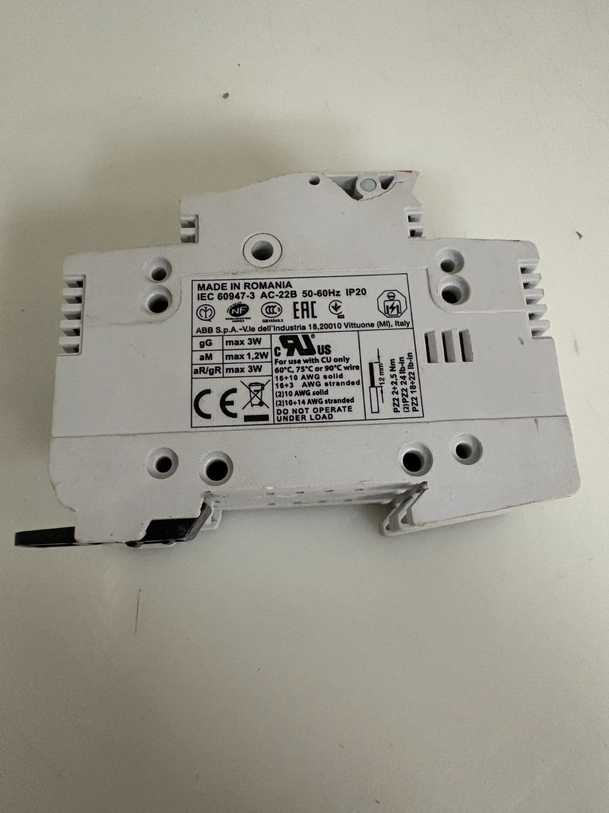 LOT OF 3 ABB FUSE SWITCH DISCONNECT 32A W/FUSES3
