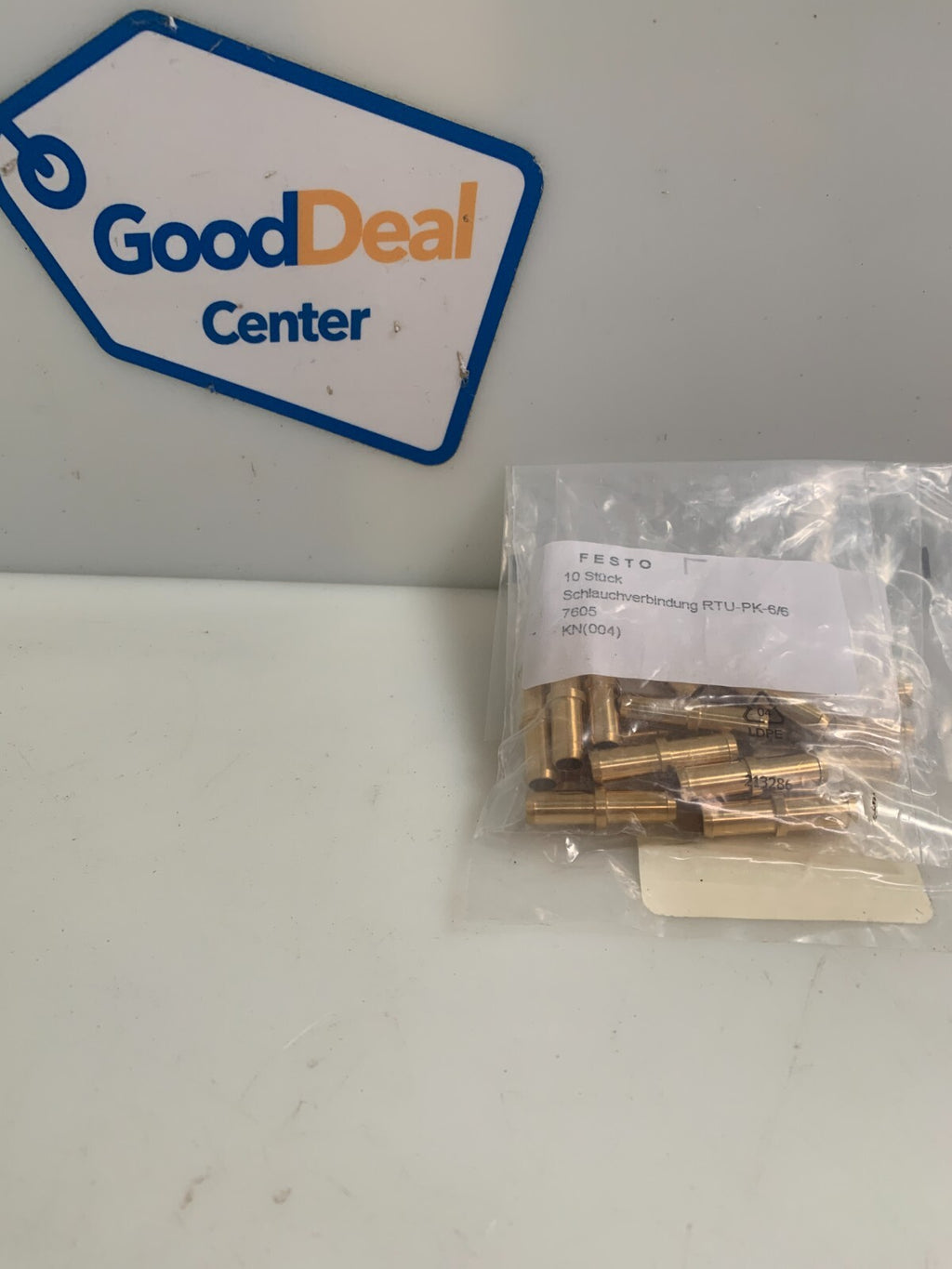 LOT OF 20 NEW FESTO PNEUMATIC TUBING CONNECTOR RTU-PK-6/6 #76050
