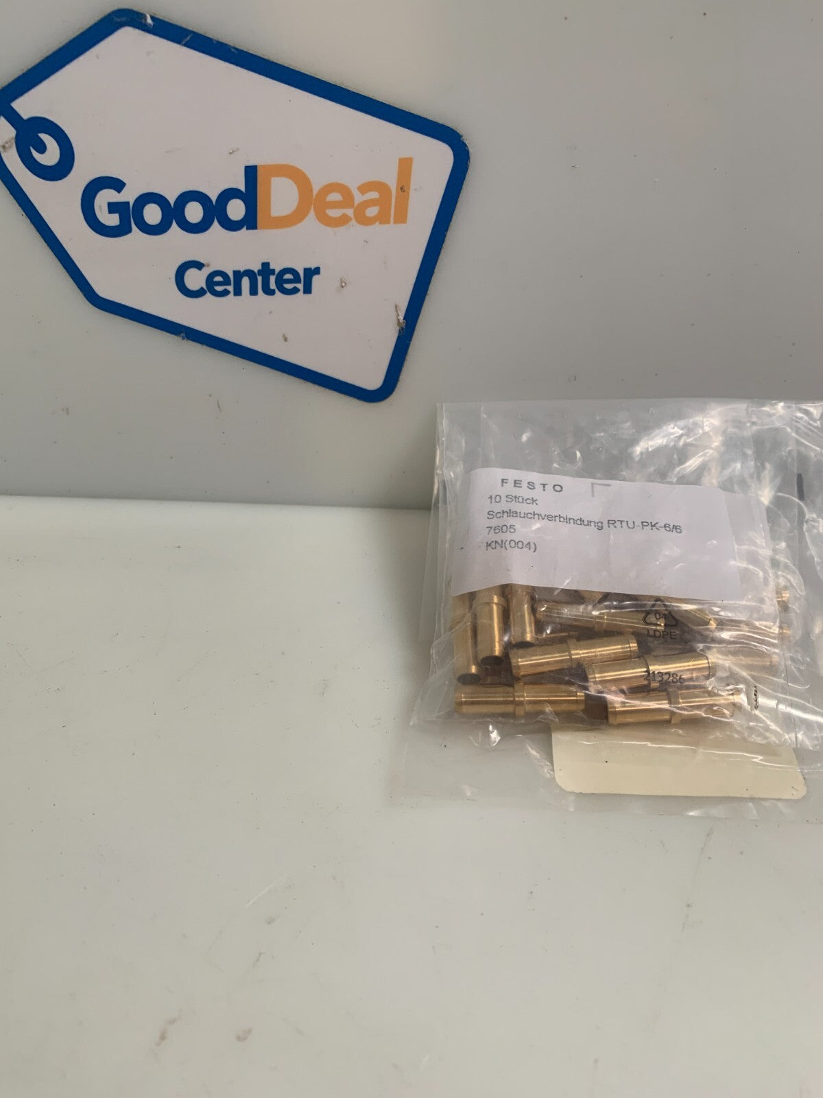 LOT OF 20 NEW FESTO PNEUMATIC TUBING CONNECTOR RTU-PK-6/6 #76050