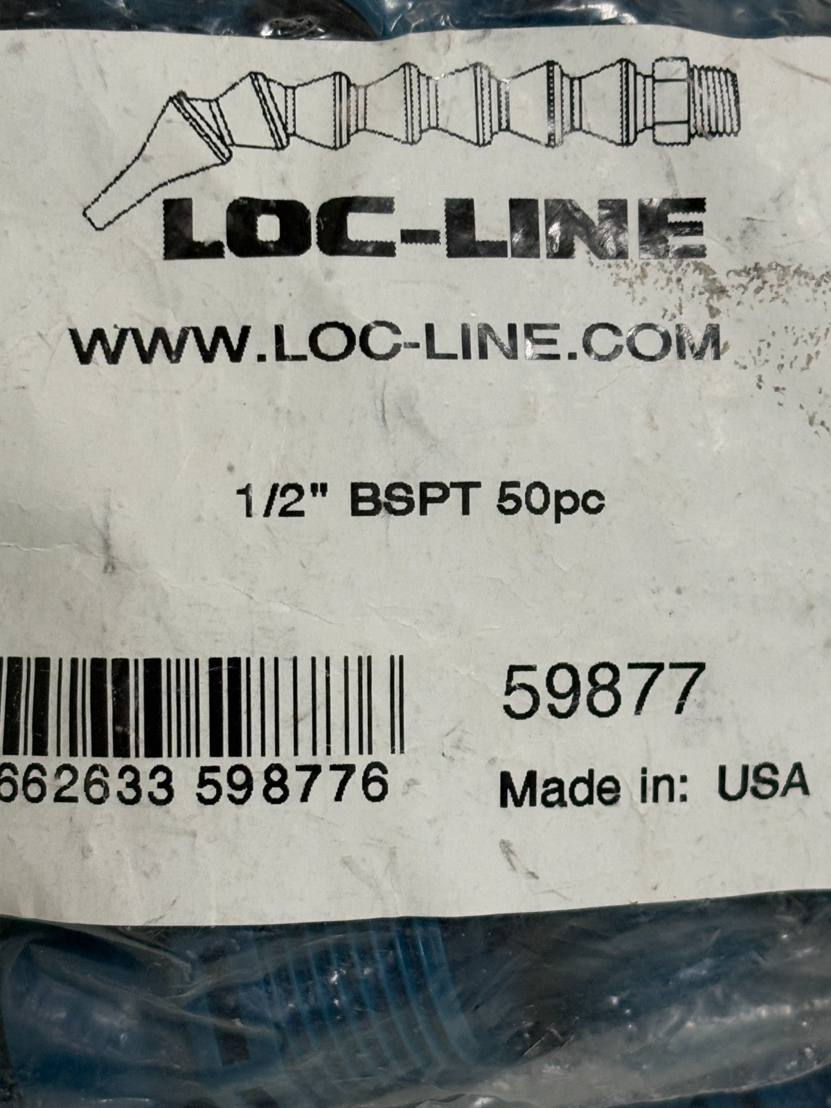 LOT OF 45 LOC LINE 1/2" BSPT CONNECTOR