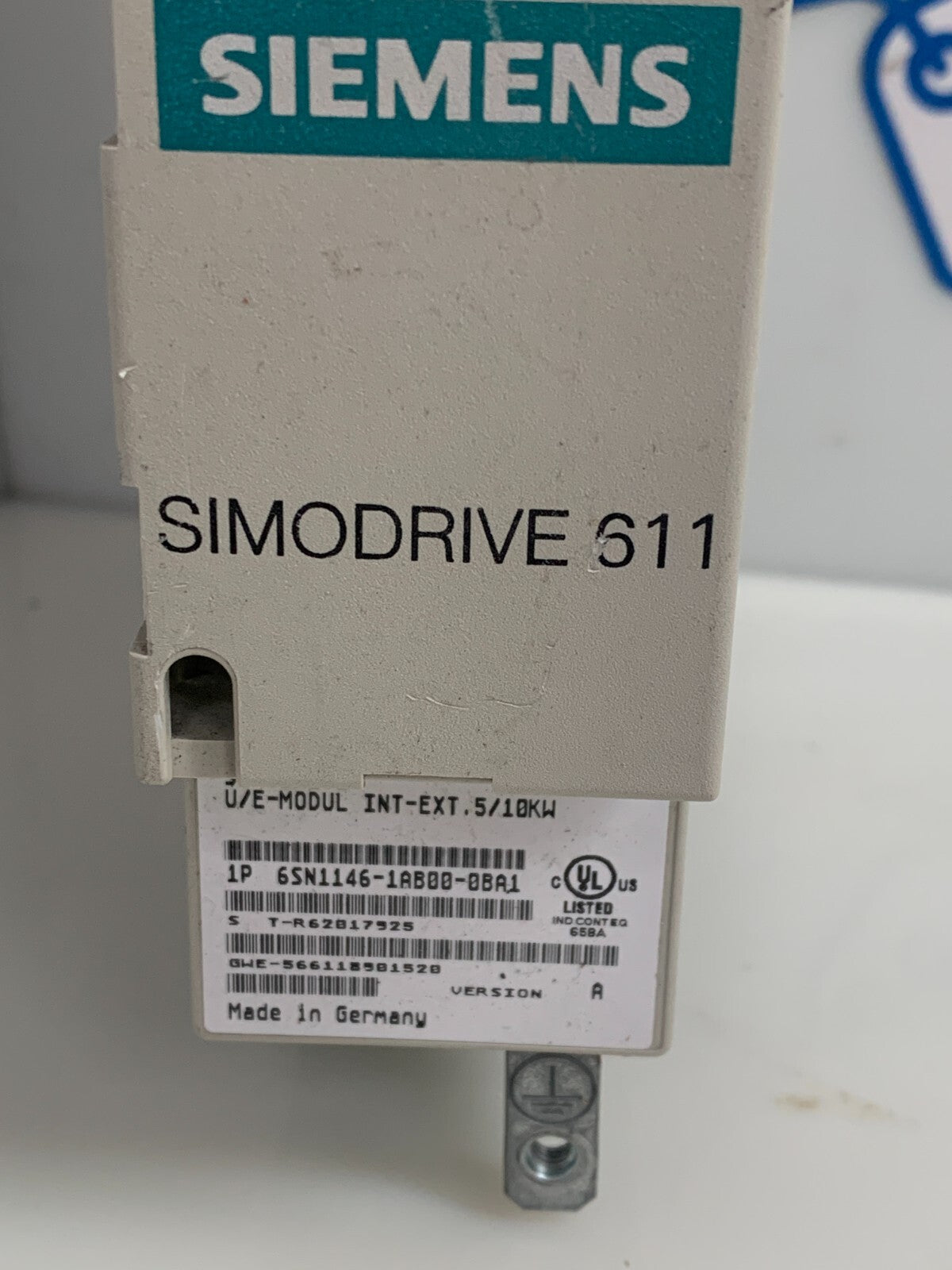 SIEMENS SIMODRIVE 611 U/E MODULE 6SN1146-1 ABOO-OBAI