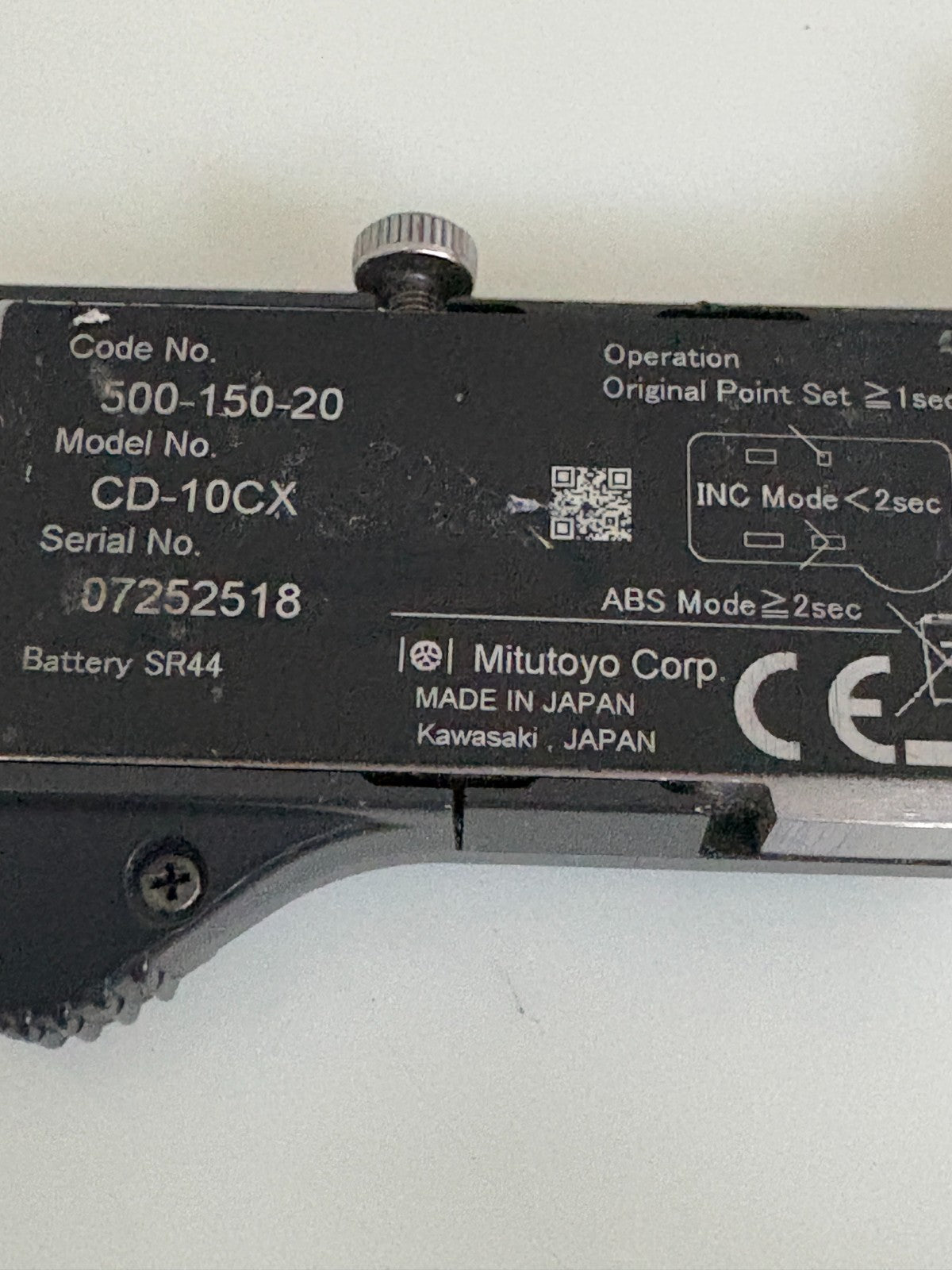 MITUTOYO CORP 500-150-20 DIGITAL MODEL CD-10CK W/SWAN C1-200 IN WOOD CASE