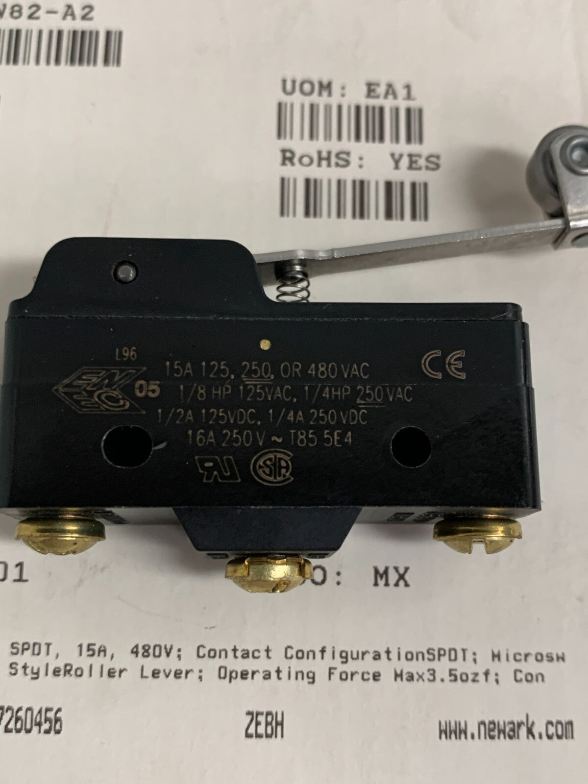 HONEYWELL MICRO SWITCH BZ-2RW82LG