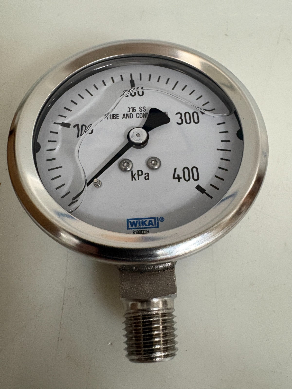 WIKA PRESSURE GAUGE 0-400 KPA #233.53.2.5"