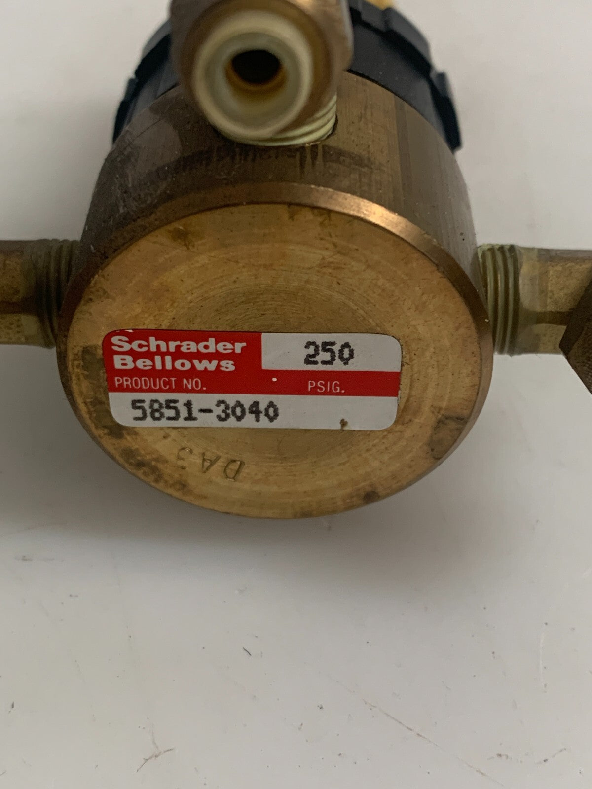 SCHRADER BELLOWS PNEUMATIC PRESSURE REGULATOR 250PSI 5851-3040