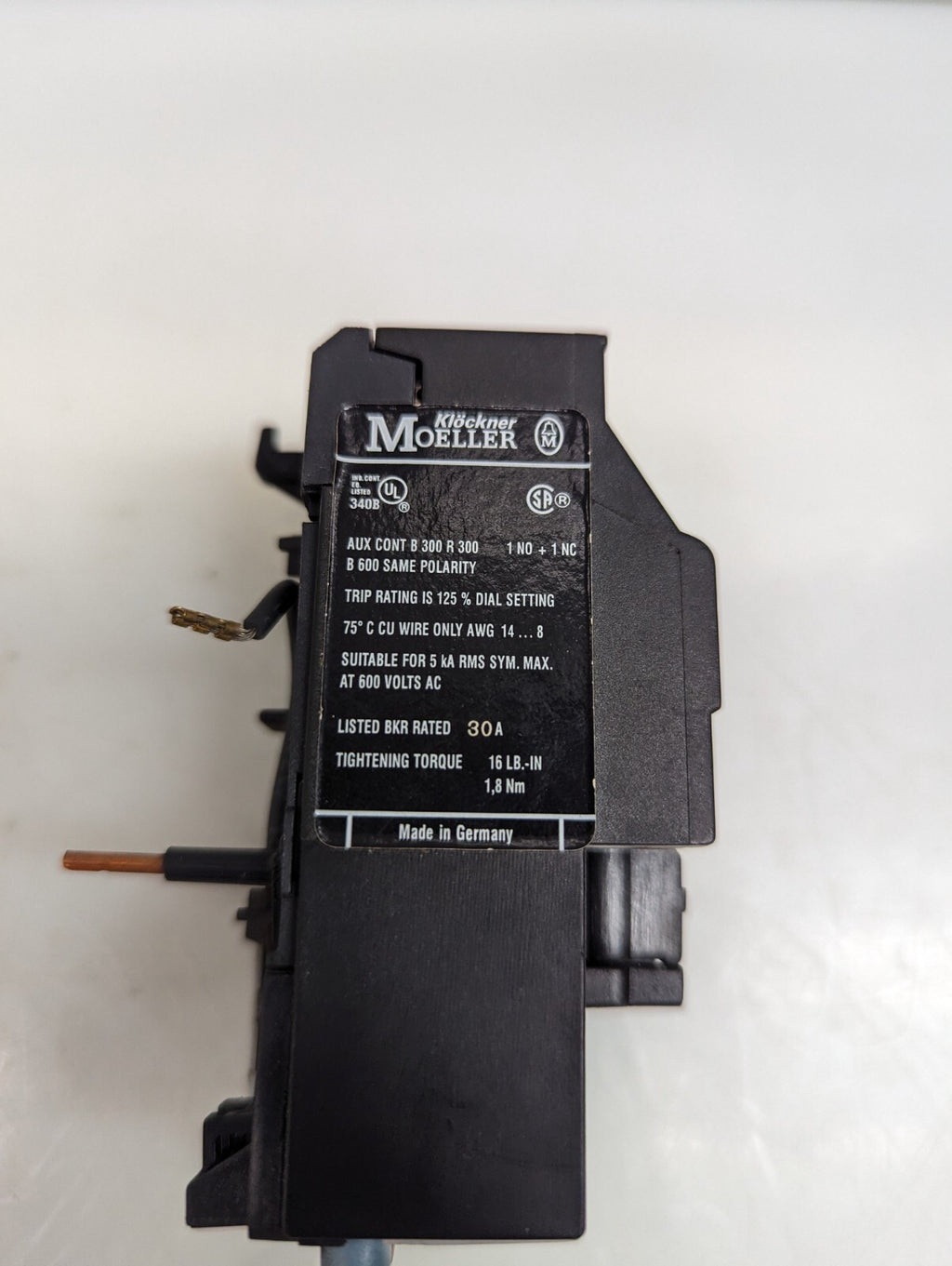 Lot of 2 Moeller Z00-16 Overload Relay