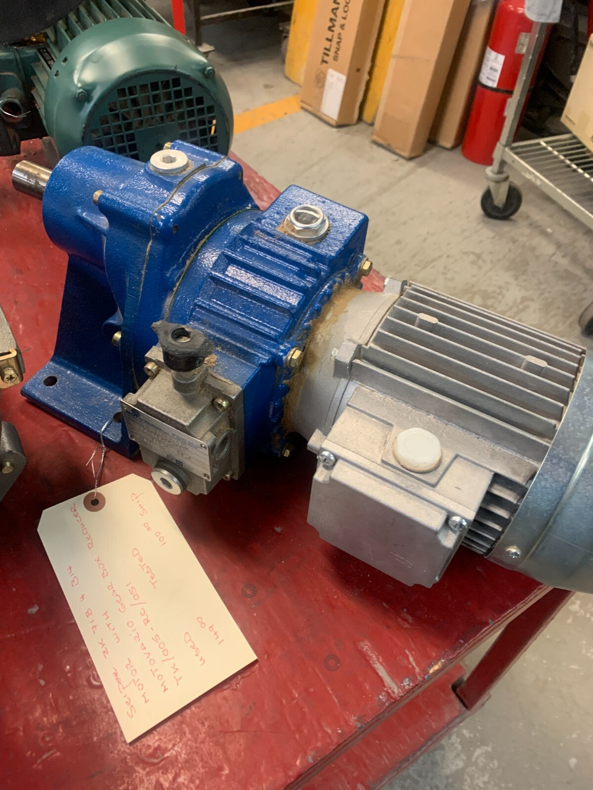 SEIPEE ZK71B4B14 Motor W/ MOTOVARIO TK/005-RC/051 Gear Box