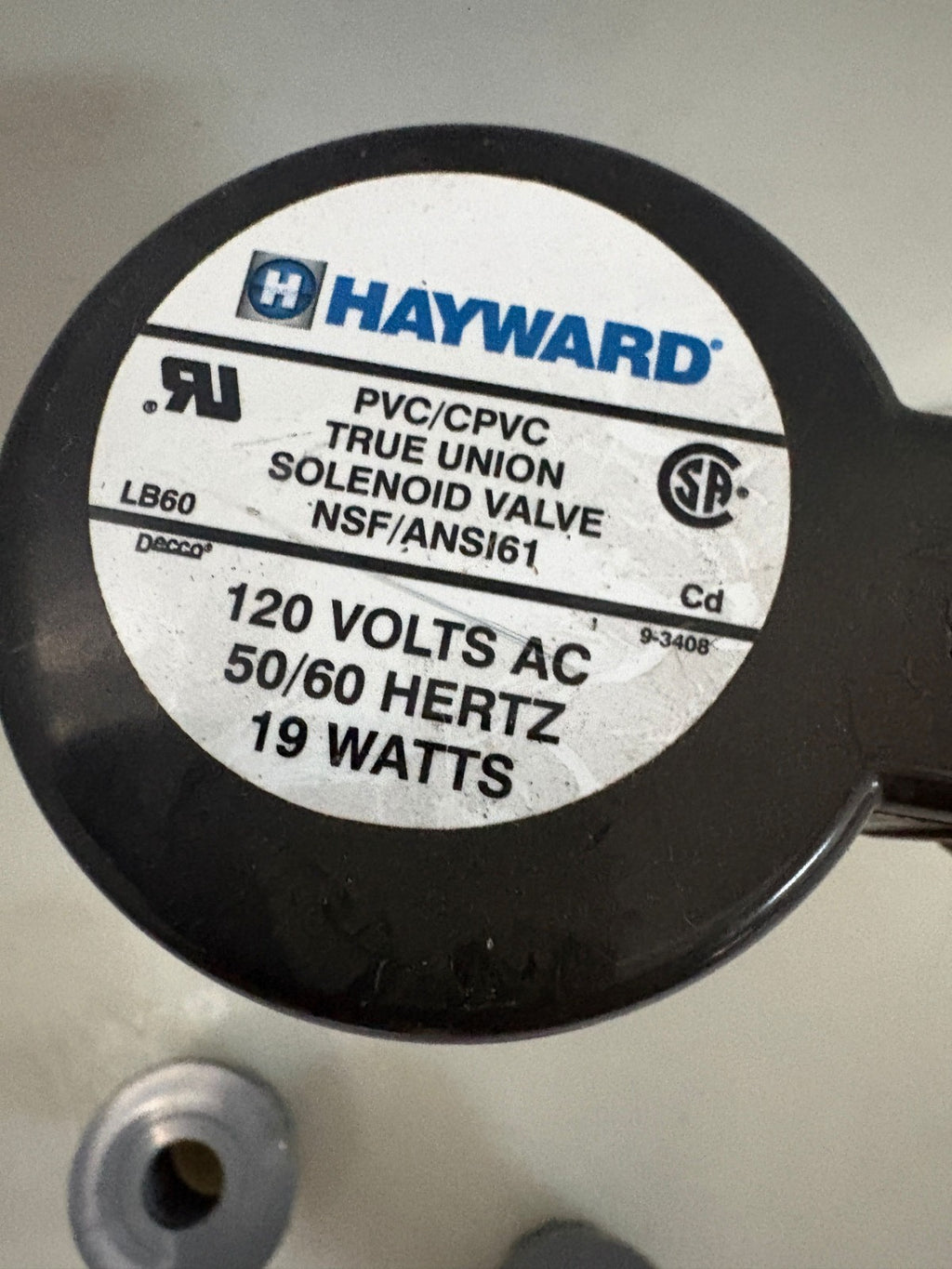 HAYWARD CPVC 2WAY, 2 POSITION VALVE SV20100STV 1