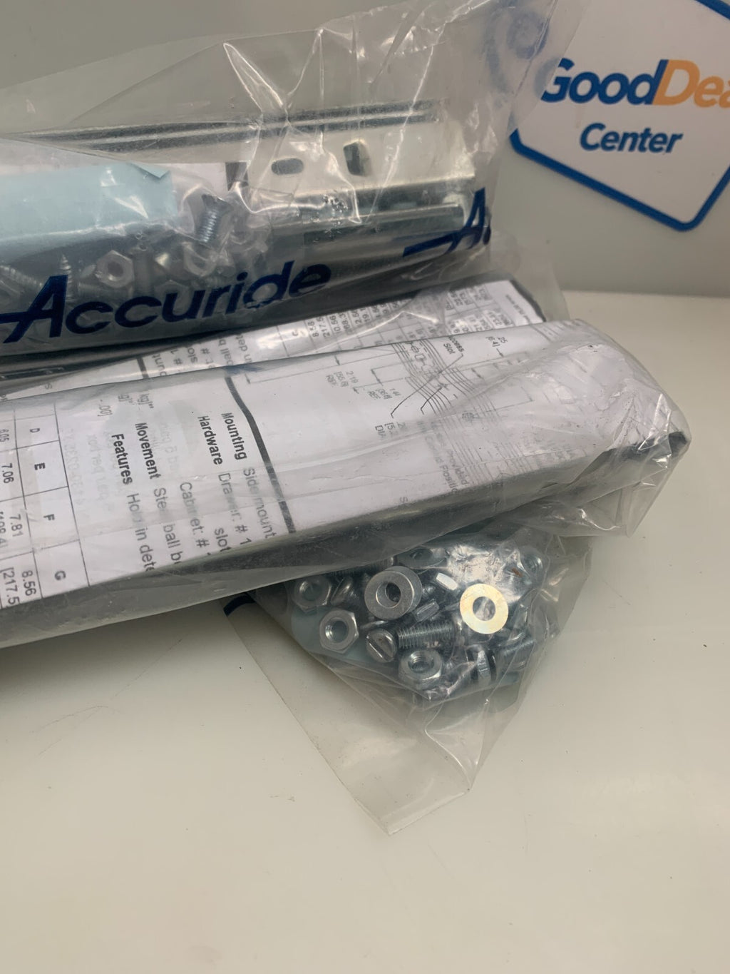 Lot of 3 sets of 2 ACCURIDE C 3600-22D Drawer Slides 22' Full extension