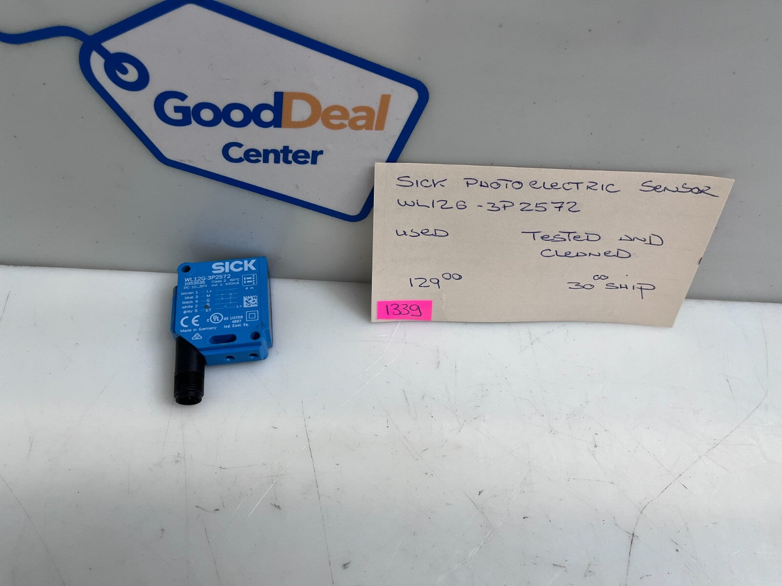 SICK WL12G-3P2572 Photoelectric Proximity Sensor (Tested & Cleaned)