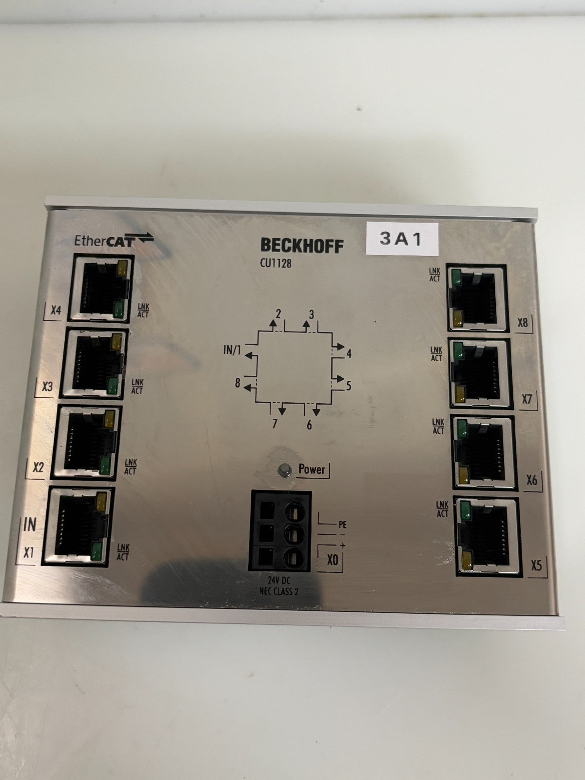 BECKHOFF 8 PORT JUNCTION ETHERCAT 100 MBITTS CU 11281