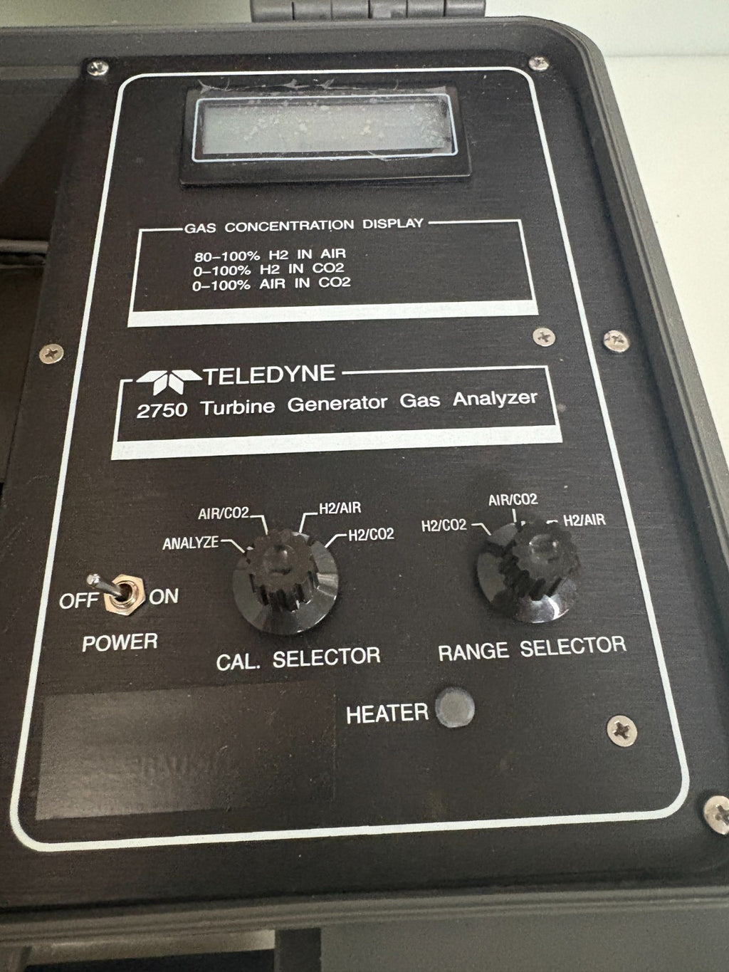 TELEDYNE 2750 TURBINE GENERATOR GAS ANALYSER