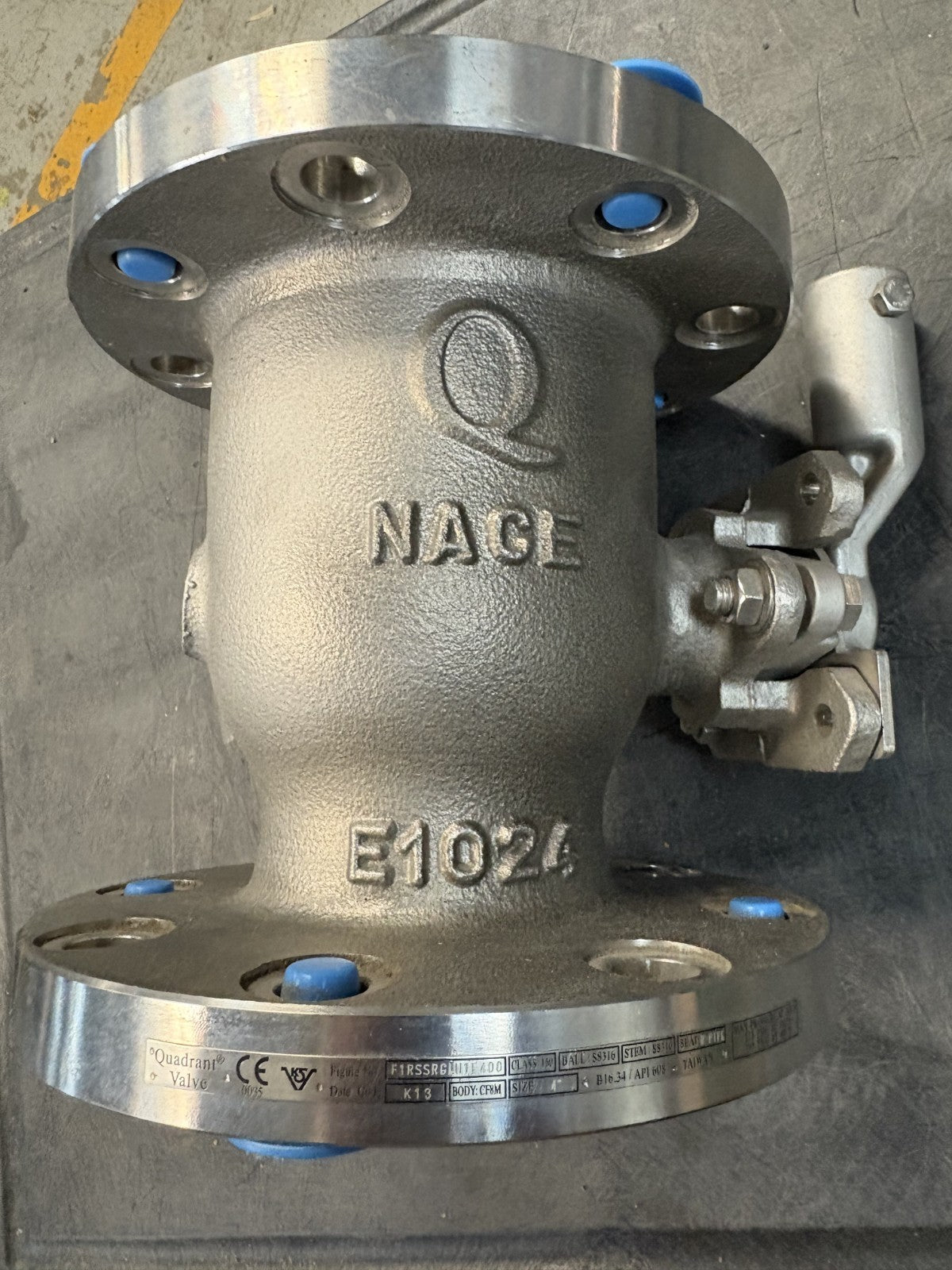 QUADRANT VALVE S.STEEL 4" MANUAL E 1024 NACE F1RSSRGLH1F400 4-150 CF8M0
