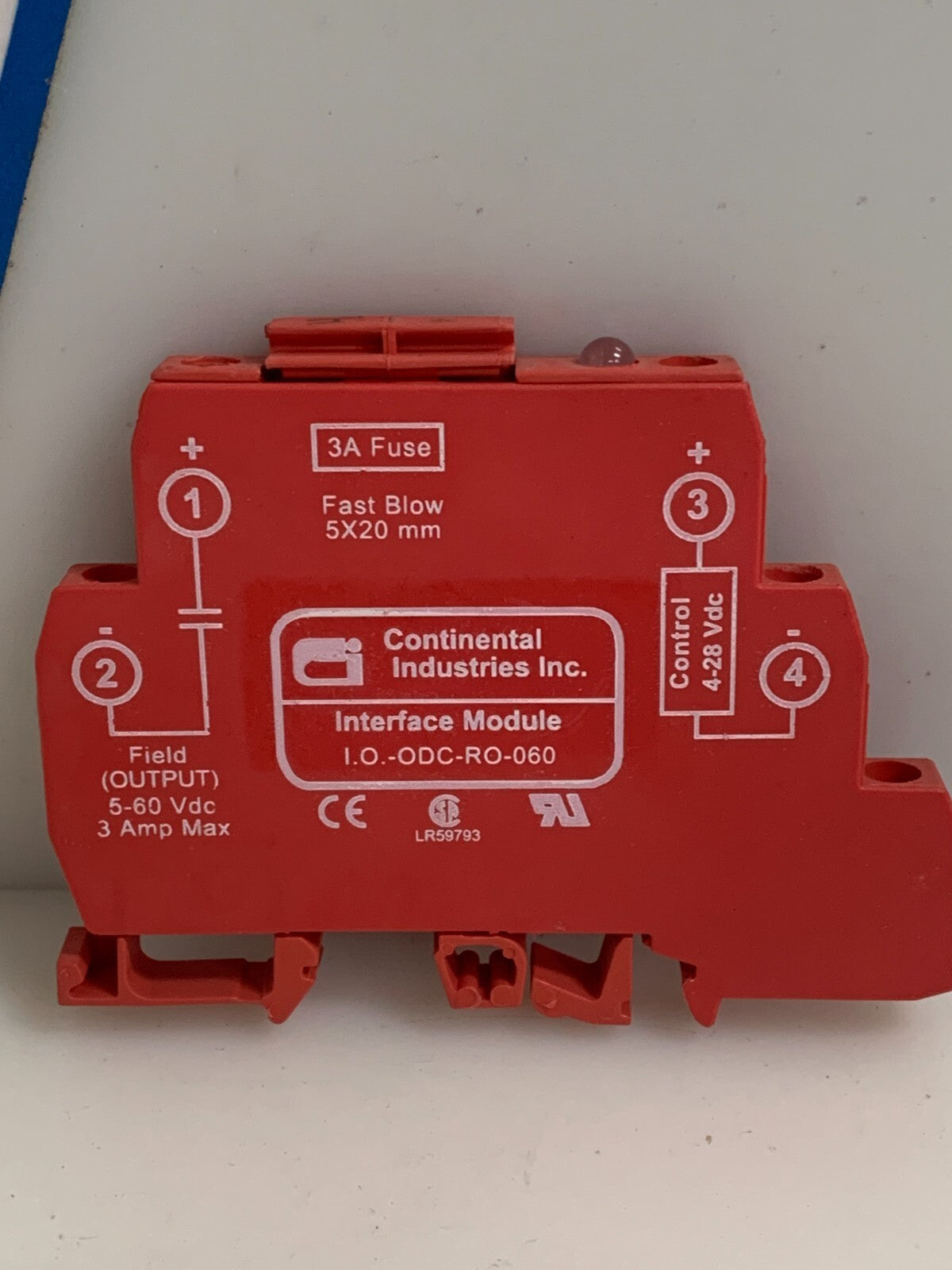 Continental Industries Inc. Interface Module I.O.-ODC-RO-060 4-28 VDC 3 AMP