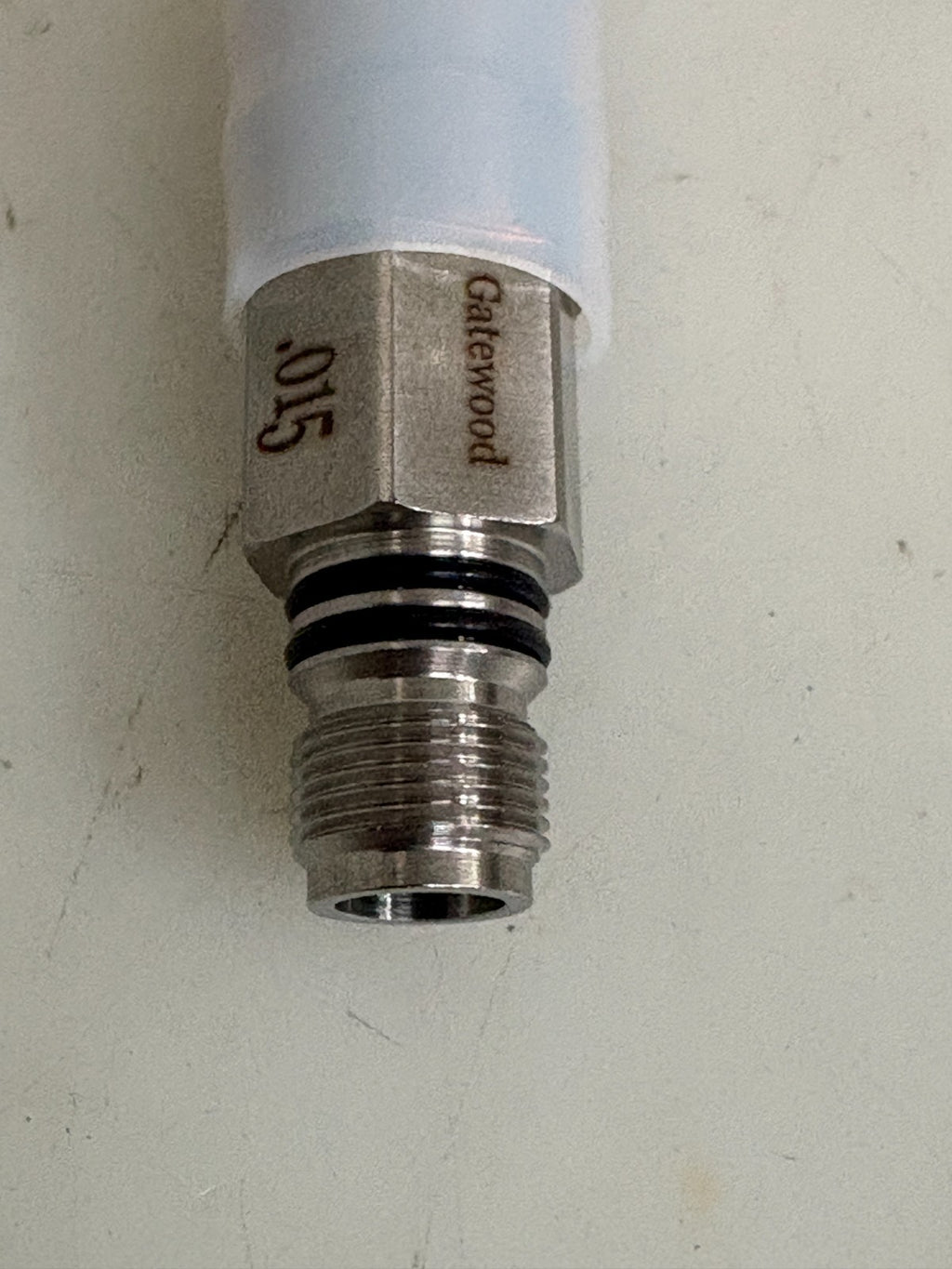 LOT OF 4 GATEWOOD RUBY TIP NOZZLE .015 X2 R-PRL1547SS
