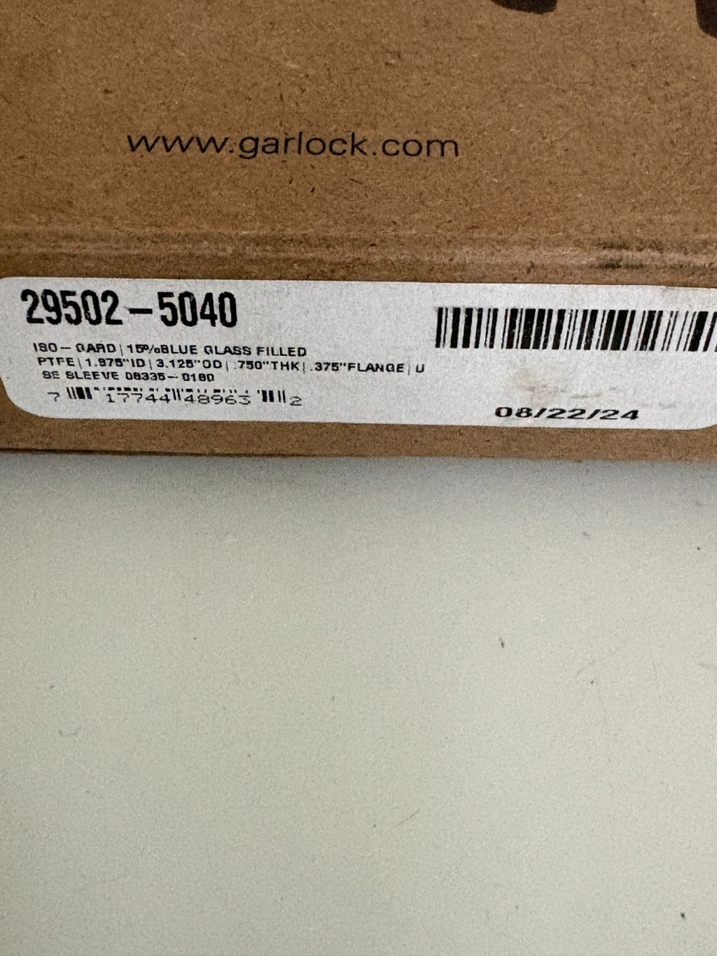 GARLOCK KLOZURE BEARING ISOLATOR 29502-5040