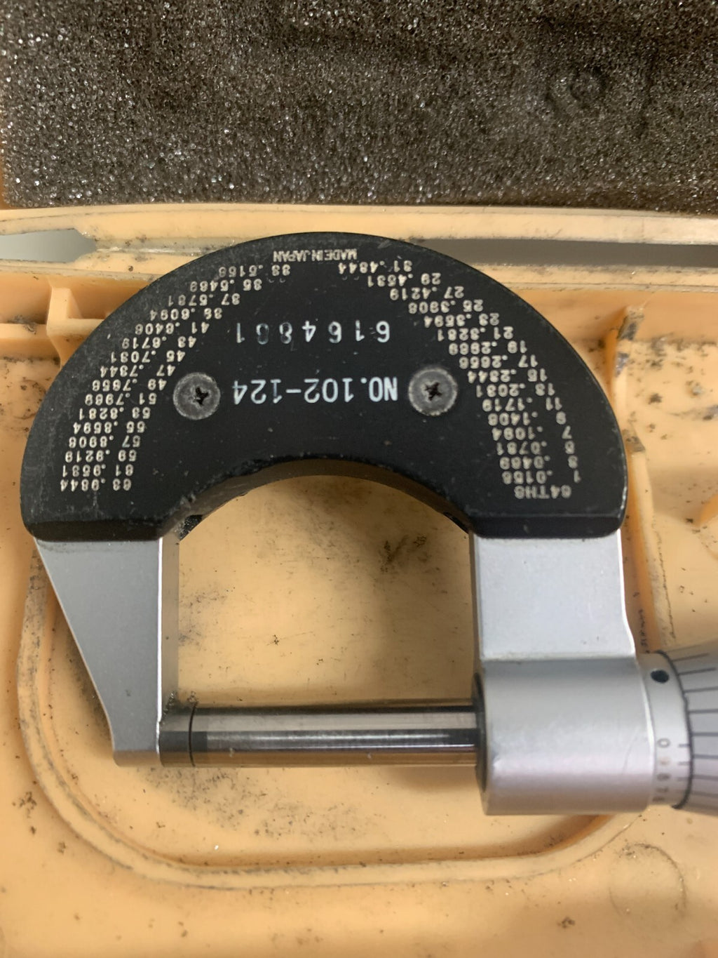 MITUTOYO   OD Micrometer   102-124  (Missing adjustment handle)3