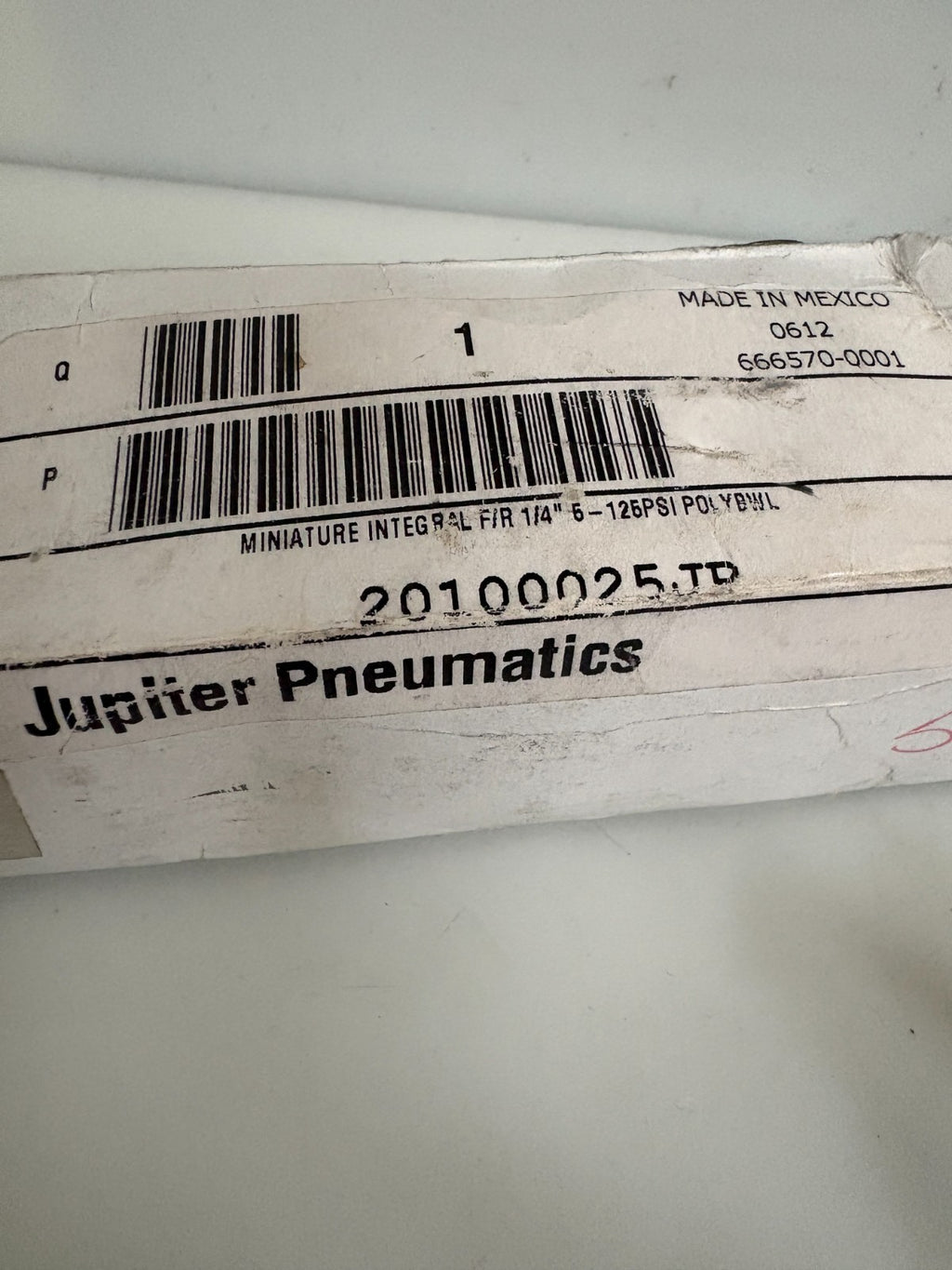 LOT OF 2 JUPITER PNEUMATICS MINIATURE INTEGRAL 20100025JP