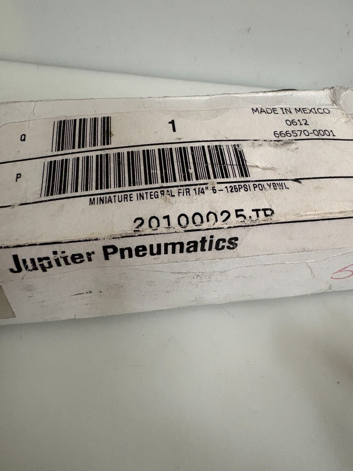 LOT OF 2 JUPITER PNEUMATICS MINIATURE INTEGRAL 20100025JP