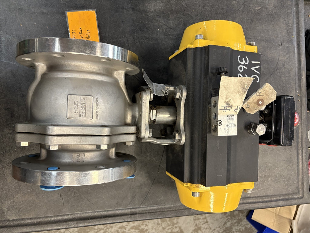SHARPE PISTON ACTUATOR & LIMIT SWITCH SLX54MH10 W/SHARPE CF8M 4" NACE MR-01-0750