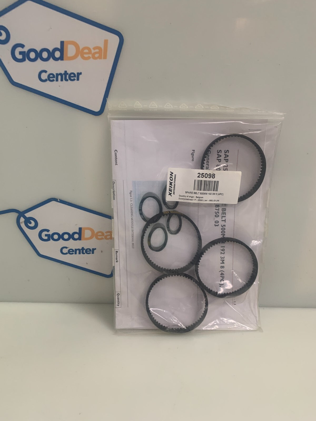 Bag of 4  Xeikon 500MM Spare Belts 25098 192 3M 80