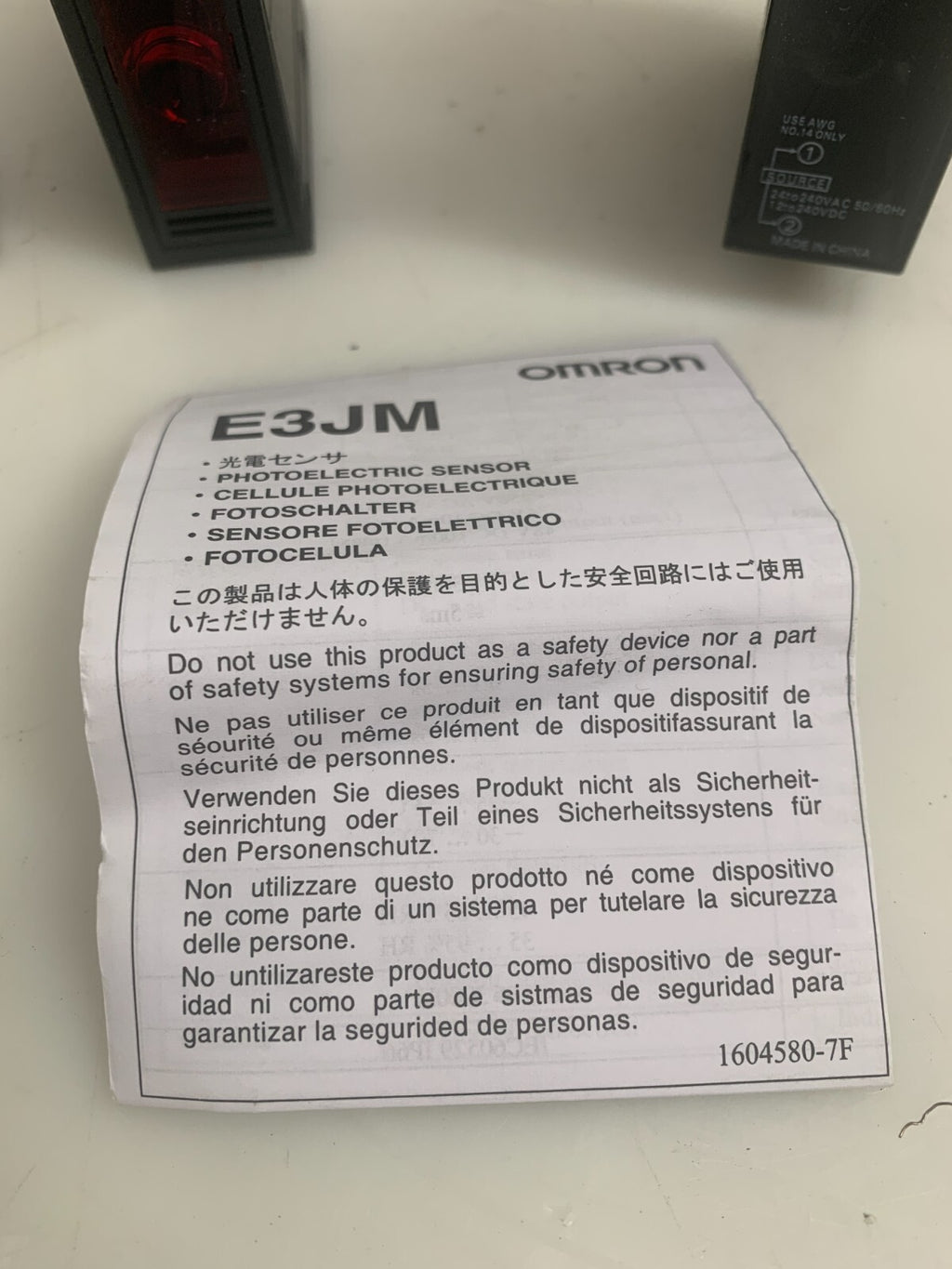 OMRON  Photoelectric Switch   E3JM-10M4T-US