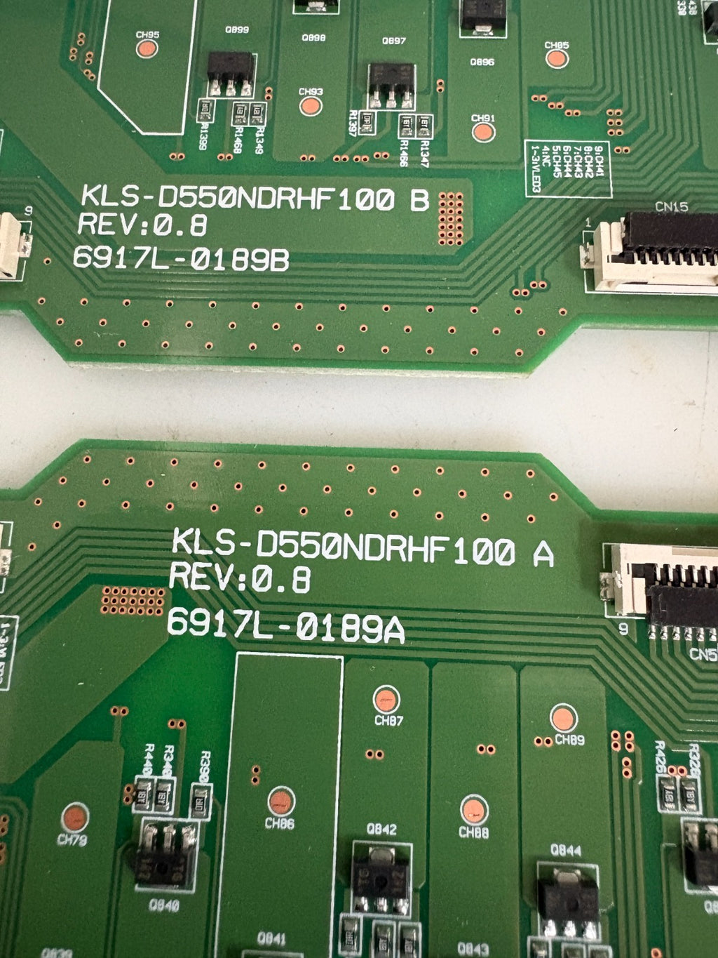 LG DISPLAY CO. INVERTER BOARD A AND B BOARD KLS-D55ONDRHF100 A KLS-D55ONDRHF100B1