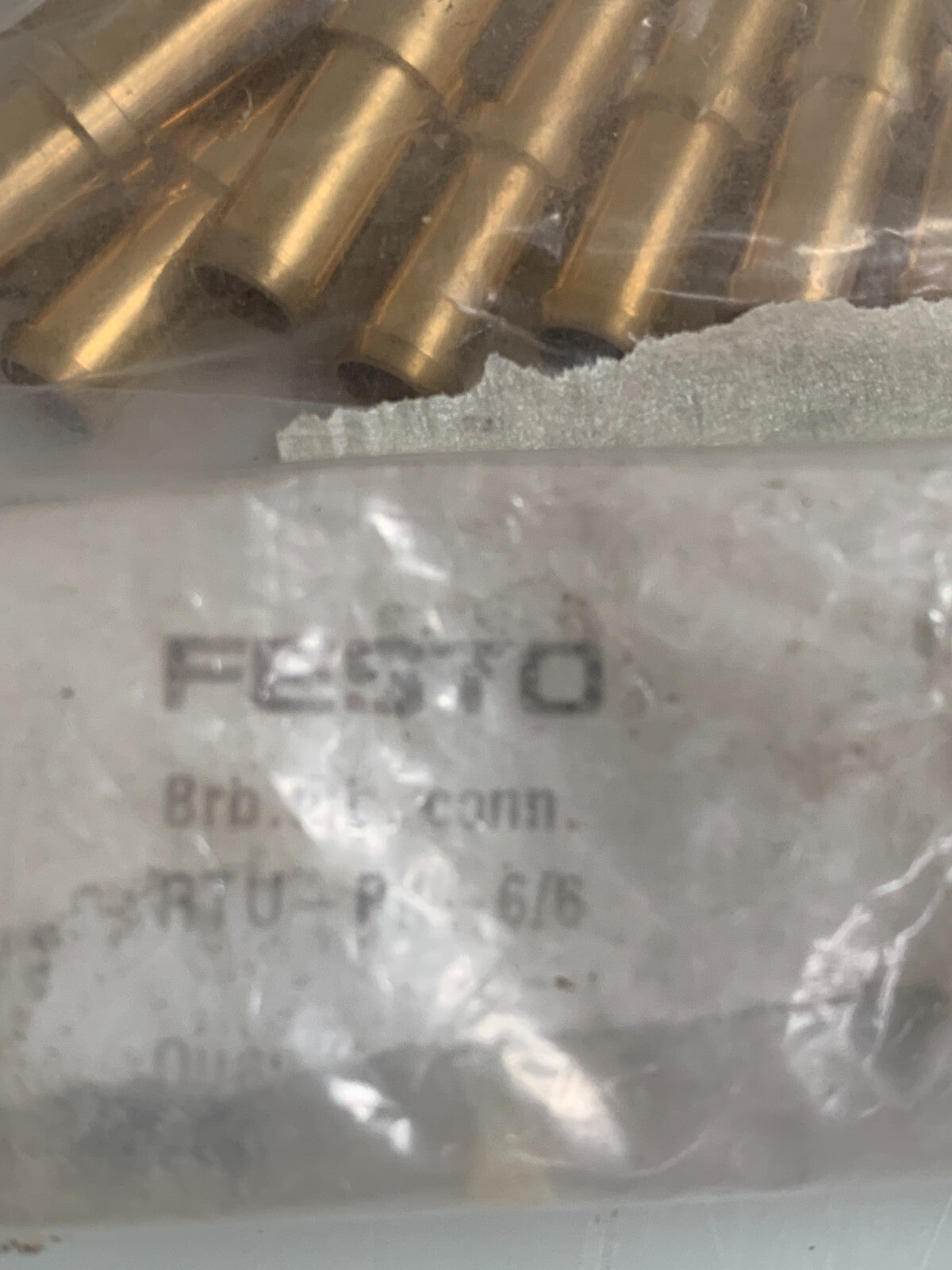 Lot of 22 Festo Pneumatic Brass Union RTU-PK-6/6 #76052