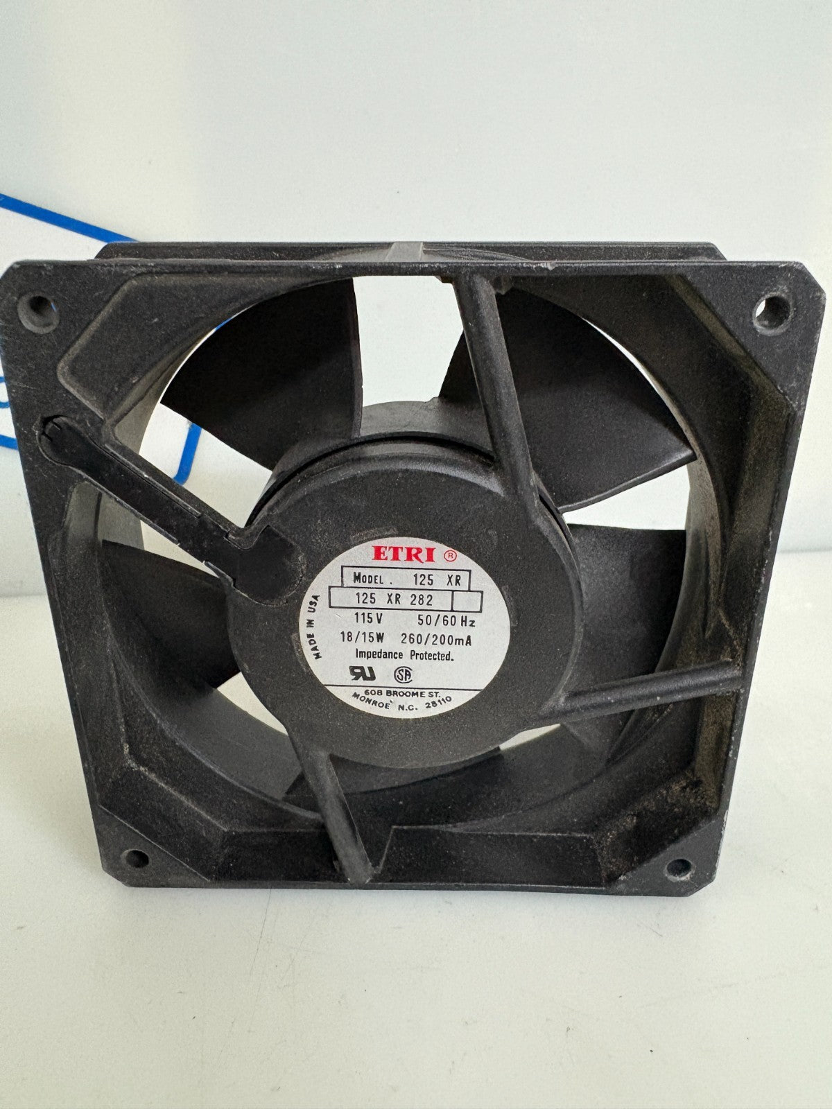 ETRI FAN MODEL 125XR