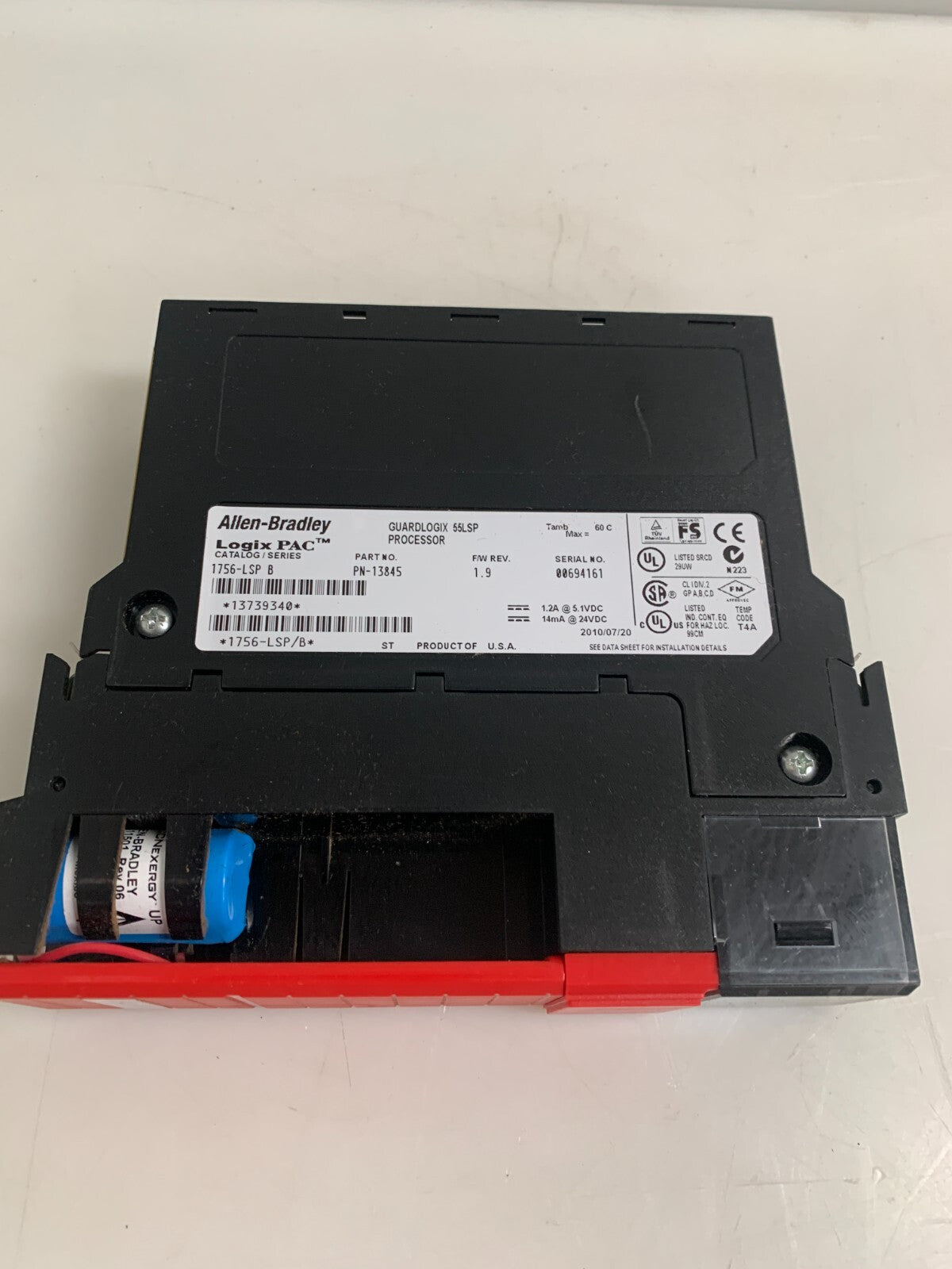 ALLEN BRADLEY GUARDLOGIX 55 LSP PROCESSOR 1756-LSP B PN-138452