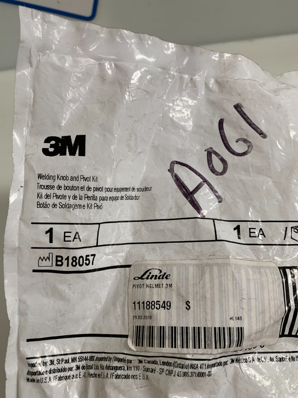 3M WELDING KNOB & PIVOT KIT L-146