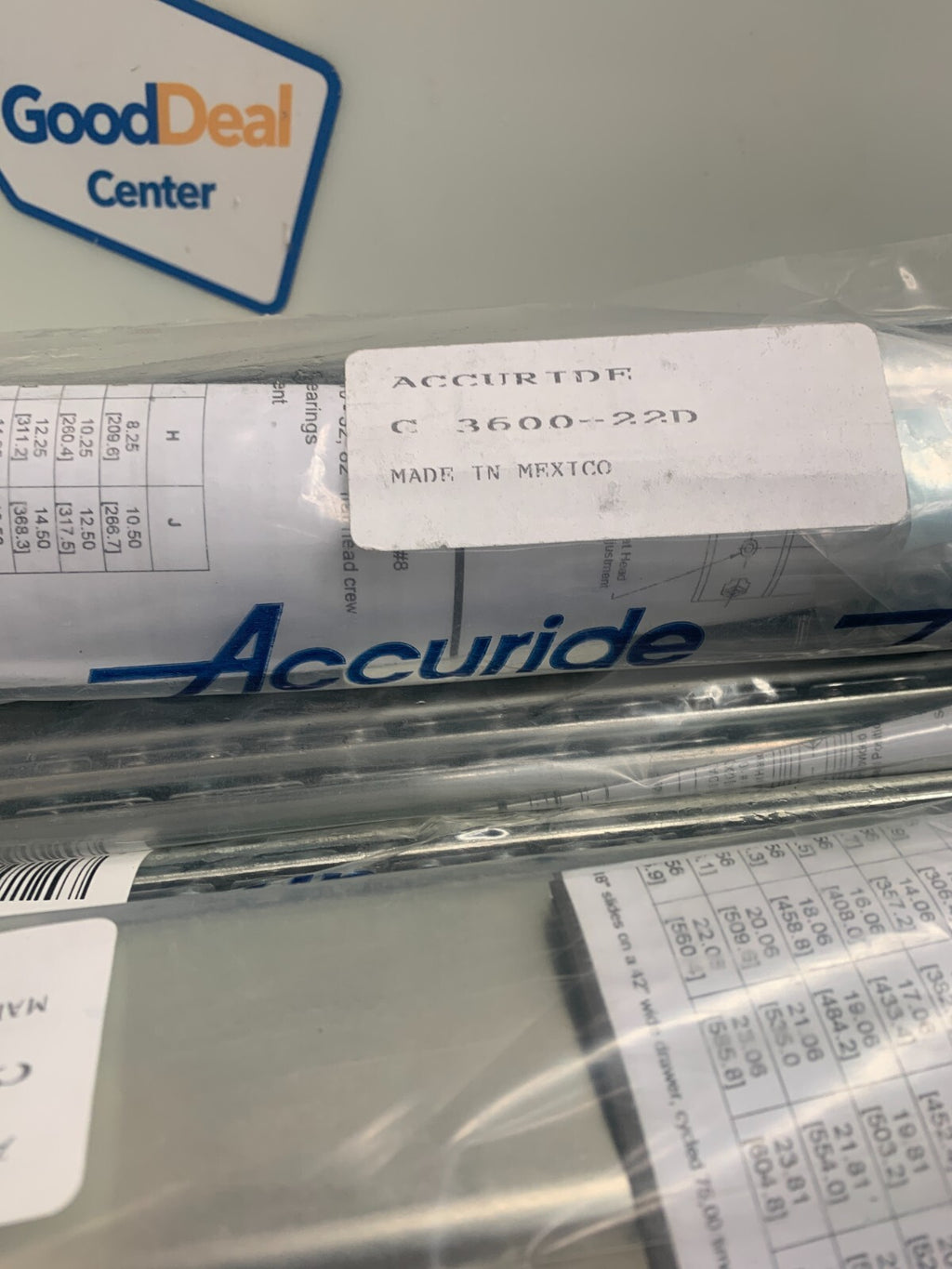 Lot of 3 sets of 2 ACCURIDE C 3600-22D Drawer Slides 22' Full extension