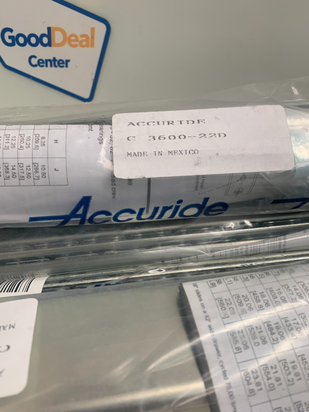 Lot of 3 sets of 2 ACCURIDE C 3600-22D Drawer Slides 22' Full extension
