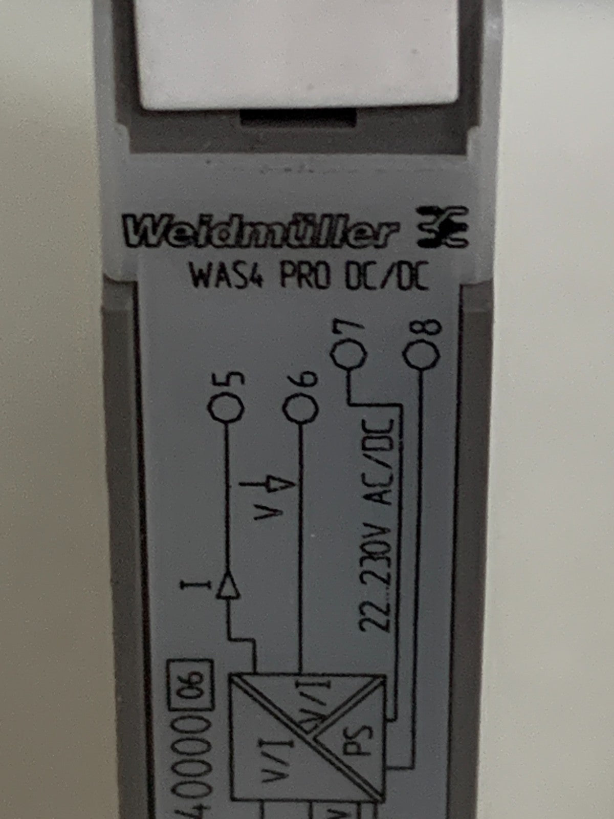 WEIDMULLER SIGNAL CONVERTER PRO ISOLATER 8560740006 06