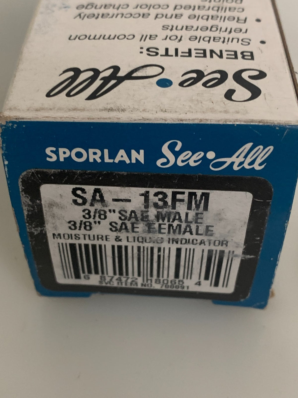 SPORLAN SEE-ALL MOISTURE & LIQUID INDICATOR SA-13FM