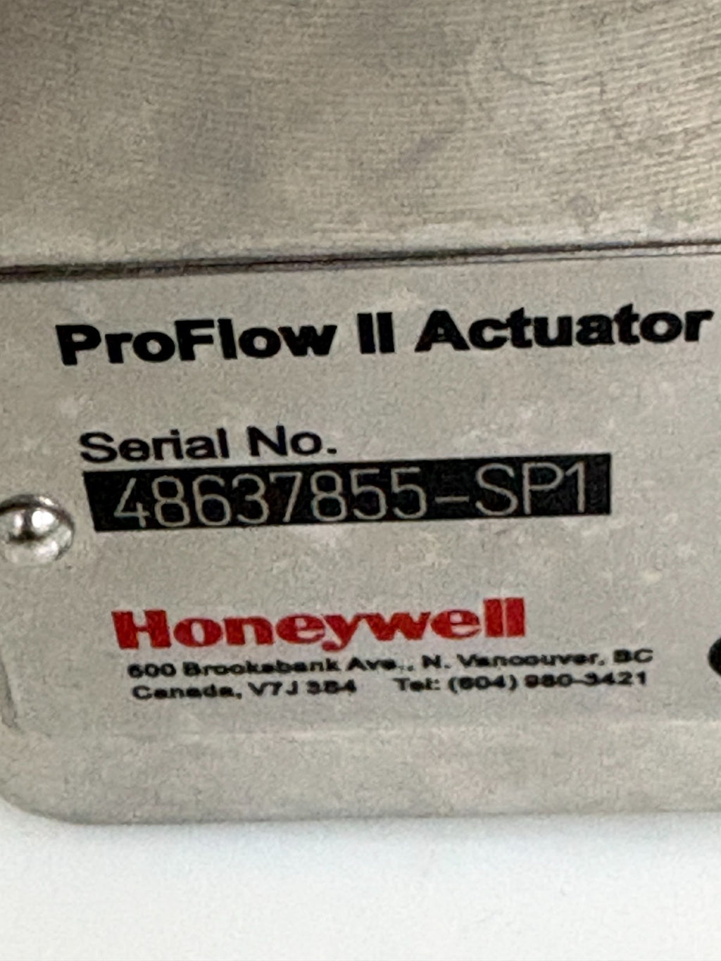 HONEYWELL PROFLOW II ACTUATOR