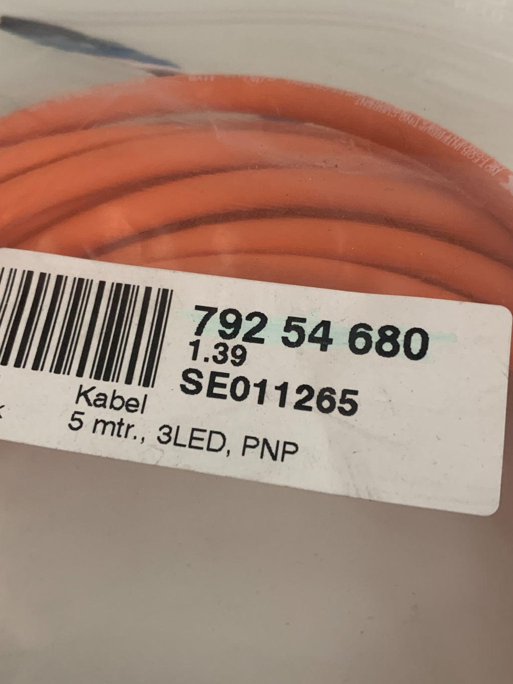 PHOENIX CONTACT 1696922 4 CONDUCTOR CABLE 5 METER SCHUBERT 792 54 6802