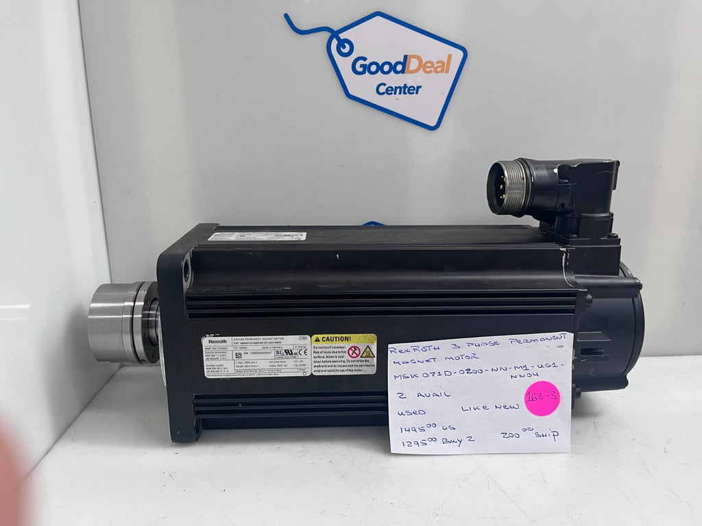 REXROTH  R911333463  3-Phase Permanent Magnet Motor  MSK071D
