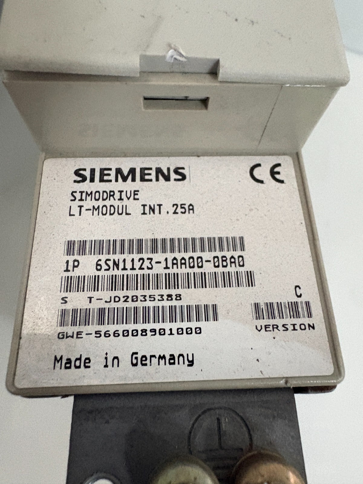 SIEMENS SIMODRIVE LT-MODULE 6SN1123-1AA00-0BA01