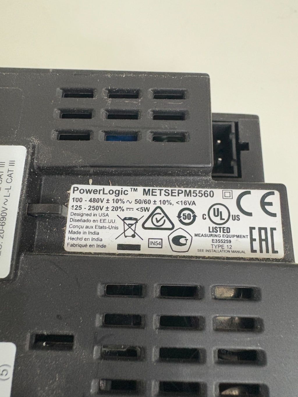 SCHNEIDER ELECTRIC POWER LOGIC PM5500 POWER METER